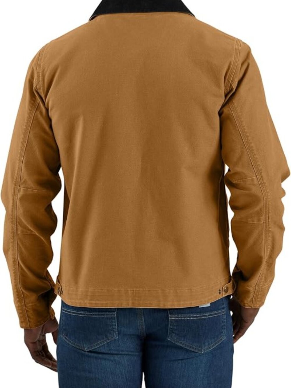 Carhartt Men's Rugged Flex Relaxed Fit Duck Detroit Jacket Brown Size Large NWT - Picture 5 of 6